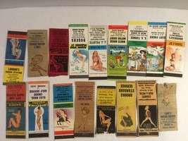 17 Vintage Advertising PIN-UP Girls Matchbook Covers Auto Service, Radio, Etc - £14.94 GBP