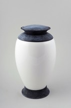 Glass Art Adult Cremation urn for Ashes , Unique Funeral urn Memorial White urn - £109.98 GBP+