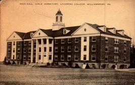 Rare POSTCARD-RICH Hall Girl&#39;s Dormitory, Lycoming College,Williamsport, Pa BK27 - £2.37 GBP