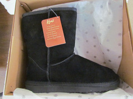 Kemi Bella Women's Suede Winter Black Boots - Size 7M - 1748BLK - £31.44 GBP