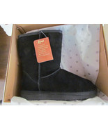 Kemi Bella Women&#39;s Suede Winter Black Boots - Size 7M - 1748BLK - £31.92 GBP