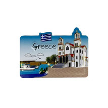 Greece Souvenir Fridge Magnet - St. Paraskevi Church Paralia Katerini 10... - $9.65
