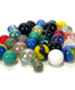 Lot of 30 Mixed Vintage Marbles - Various Styles and Colors - £14.89 GBP