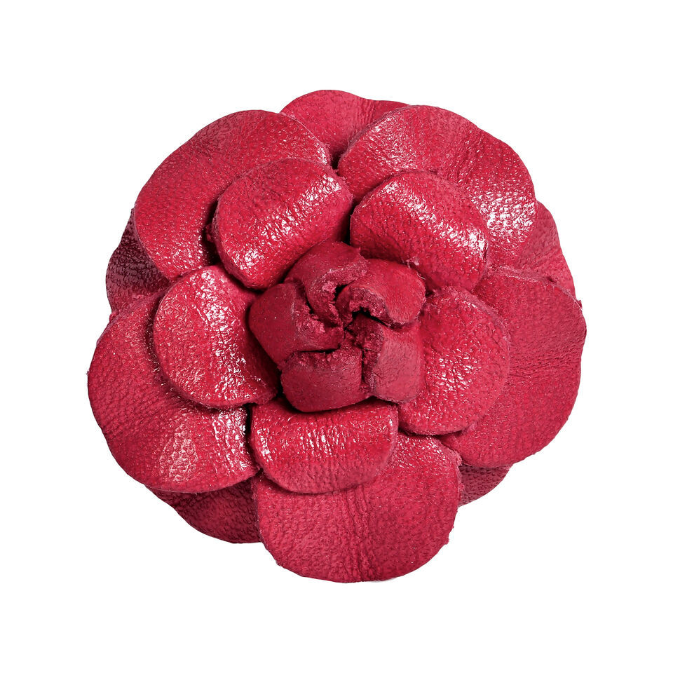 Elegant Blooming Hot Pink Rose Genuine Leather Statement Ring - £9.34 GBP