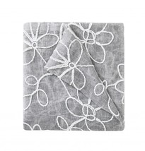Set of Two 96&quot;  Silver Floral Embroidered Window Panels - $3,848.12 MXN