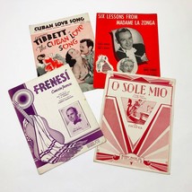 Set of 4 Music Sheets Cuban Love Song Six Lessons from Madame La Zonga P... - $11.88