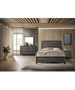 King 4 Pc Gray Contemporary Wood Bedroom Set - $2,269.27 CAD