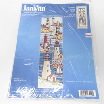 &quot;LIGHTHOUSES” Janlynn COUNTED CROSS STITCH KIT 14 COUNT #13-229 Vintage ... - £12.40 GBP