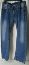 LEVI&#39;S Womens Flare 5-Pocket Blue Jeans; Button Flap Back Pockets - $11.08