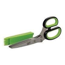Jarden Ball 5 Blade Kitchen Herb Scissors Shears Green Cover Stainless S... - £12.58 GBP