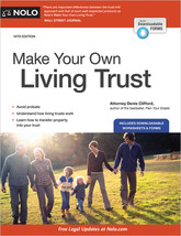 Make Your Own Living Trust by Denis Clifford Attorney - Good - £11.19 GBP