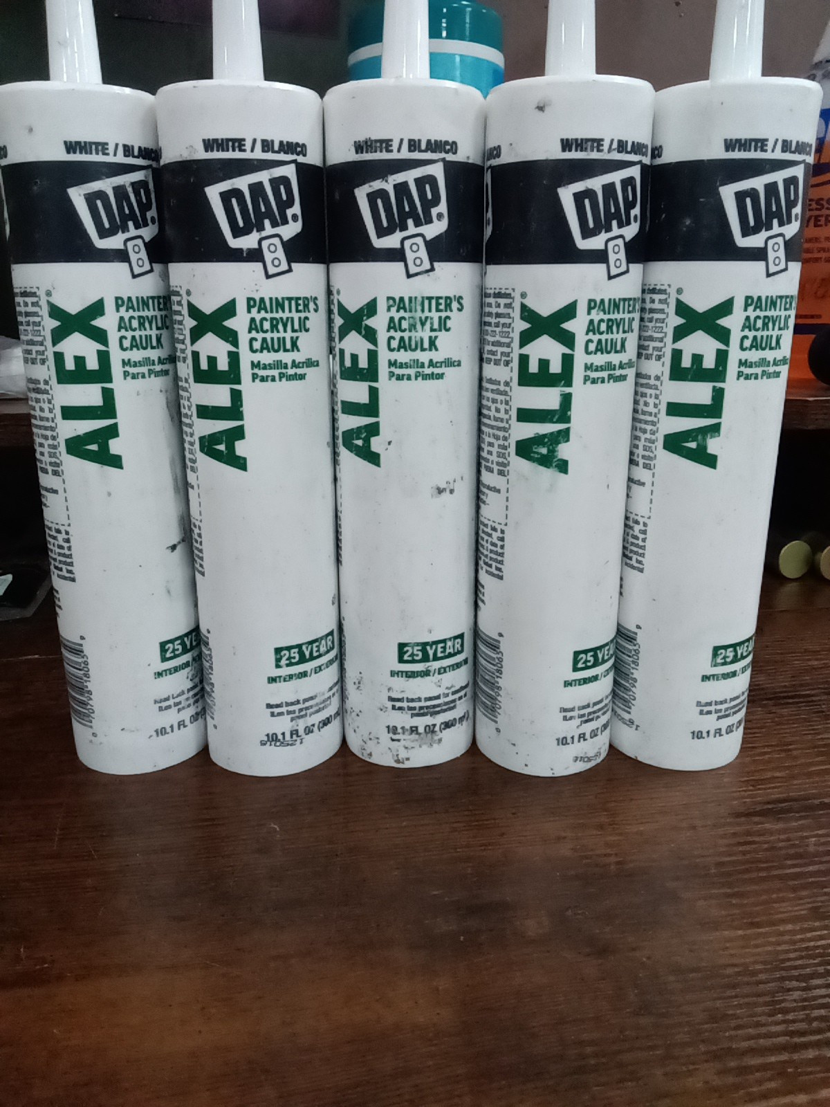5 Pk DAP Alex White Acrylic Latex Painter&#39;s Caulk 10.1 oz Windows &amp; Trim... - $18.99