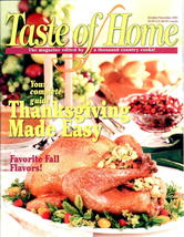 Taste of Home Magazine October November 2005 Back Issue Thanksgiving Recipes - $4.00