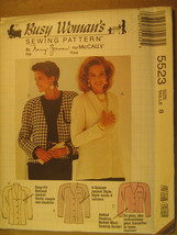 Uncut Pattern 1990 Mc Call Size Misses 8 Unlined Jacket 5523 [Z25] - £3.18 GBP
