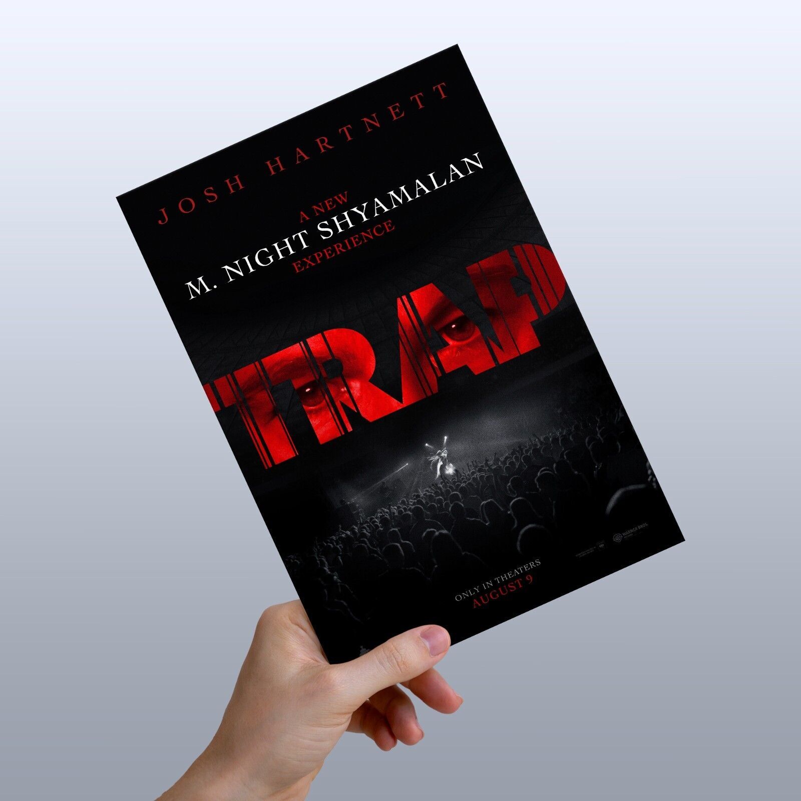TRAP movie poster Promo Version Josh Hartnett 2024 Thriller Film Wall Art Decor