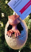 Jurassic Park Baby Dinosaur Hatching Egg Glass Christmas Ornament - £11.64 GBP
