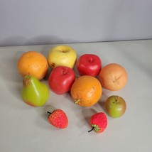 Decorative Artificial Realistic Fruit Lot Oranges Apples Pear Strawberries - $14.98