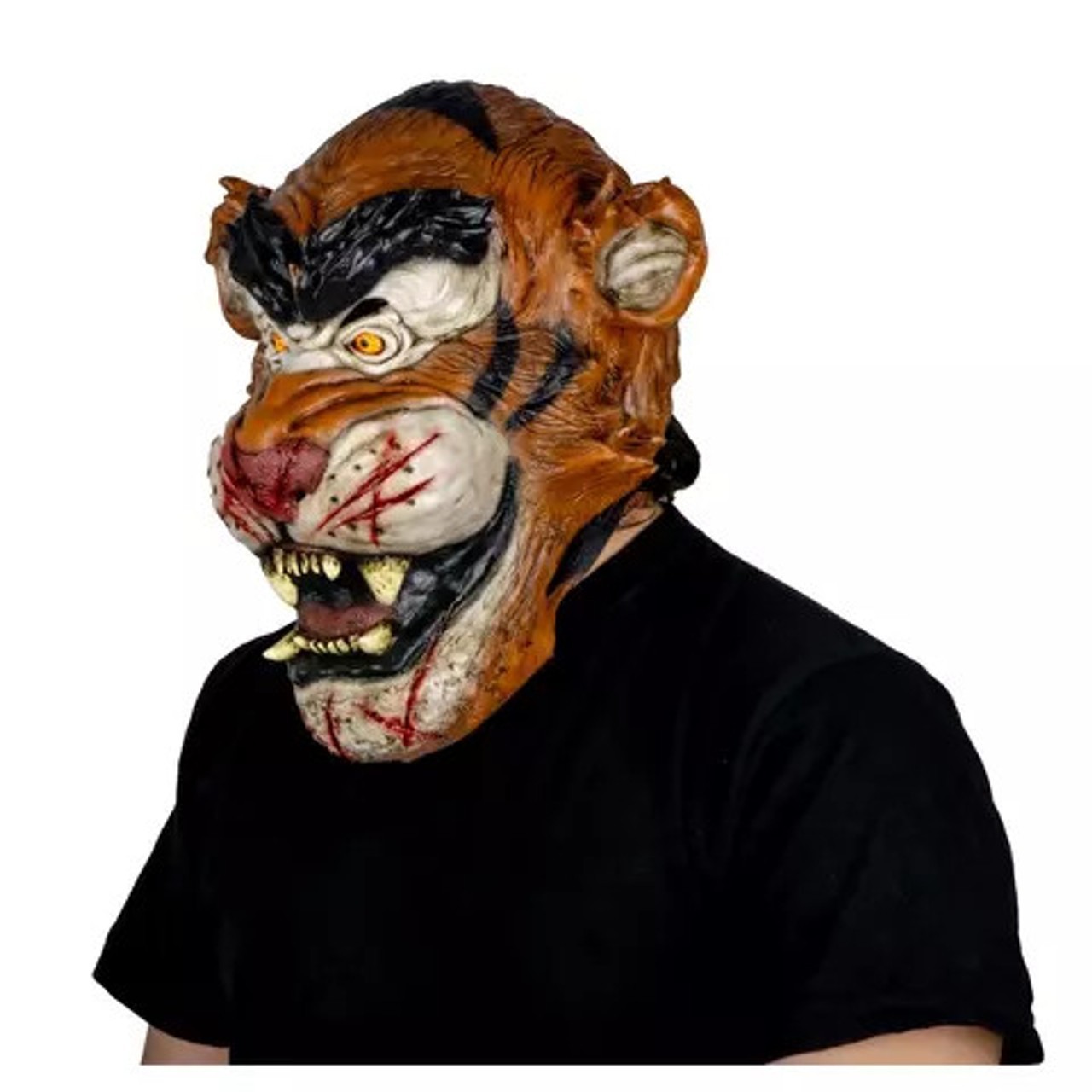 Bloody Tiger Blood and Honey Tigger Costume Latex Full Mask Adult One Size Item image 2