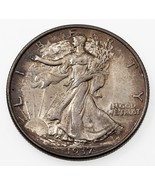 1937 50C Walking Liberty Half Dollar in Choice BU Condition, Full Luster - €83,66 EUR