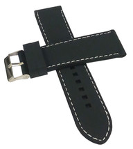 22mm Silicone Rubber Watch Band Strap Fit MARI GMT LUMINOR Pin Buckle - £10.20 GBP
