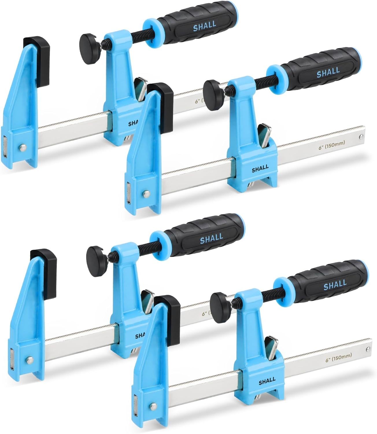 Shall 6-Inch Steel Bar Clamps Set, 4-Pack Medium-Duty, Diy And Crafts - $40.93
