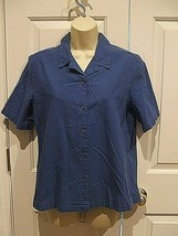 NEW IN PKG CASUAL CORNER ANNEX PETITE 100% COTTON BUTTON FRONT SHIRT SIZ... - $11.87