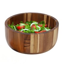 MegaChef 10.5 Inch Large Acacia Wood Salad Bowl - $1,461.84 MXN