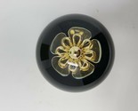 Kate Spade NY Keaton Street Paperweight Gold Flower In Glass Dome Lenox ... - $18.53
