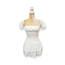 Sabo Skirt Gypsy Eyelet Dress Size Xs Extra Small White - £51.43 GBP
