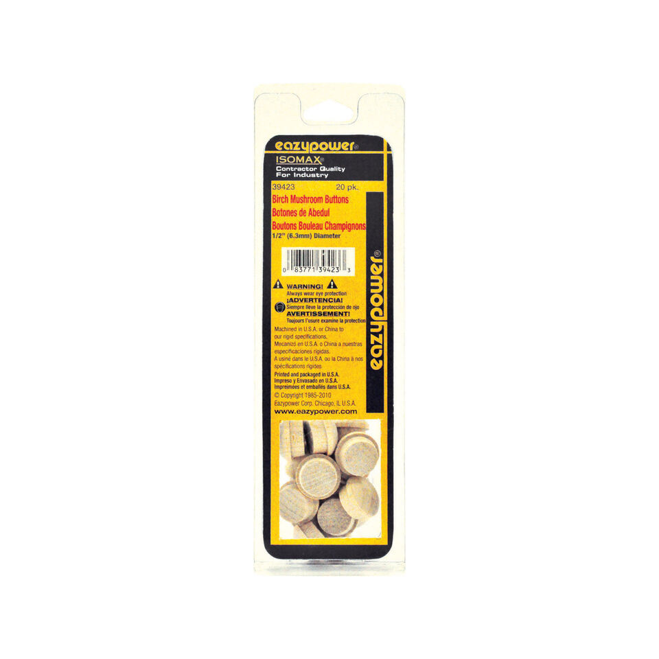 Eazypower 30011 1/2&quot; Mushroom Shaped Buttons (20 Piece) - $17.12