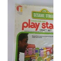 Vintage 1977 Sesame Street Play Stage Neighborhood Craft Set - £18.95 GBP