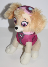 Paw Patrol Plush Skye Girl Dog 7&quot; Nick Pink Stuffed Soft Toy Nanco Spin Master - £10.45 GBP