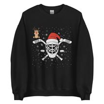 Ice Hockey Christmas Player T-Shirt, Funny Xmas Gift Boys Unisex Sweatshirt Blac - £23.26 GBP+