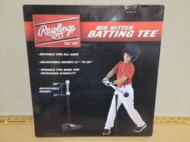 Rawlings Big Hitter Adjustable Batting Tee Baseball Softball Tanner Port... - £11.95 GBP