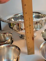 Punch Bowl Silver Plated on Pedestal with 20 Cups & Ladle Oneida image 9