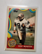 1989 Topps Company NFL Card 1000 Yard Club #16 Eric Martin New Orleans Saints - £1.59 GBP