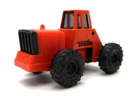 Vintage 1992 Orange Tonka Mini Truck Construction Vehicle Plastic Die Cast - $8.00