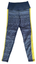 Avocado Activewear Women’s Printed Yoga Leggings Size XS/S Gray w/ Yello... - $29.69