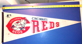 Vintage MLB 1970&#39;s Cincinnati Reds Full Size Pennant - $19.78