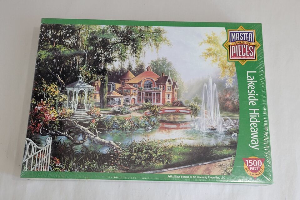 Primary image for Masterpieces Lakeside Hideaway 1500 Piece Jigsaw Puzzle 24x33"
