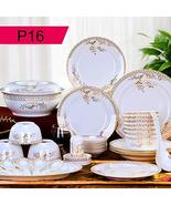 High-class Handmade Artwork 56pcs Dinnerware Sets Bowls Plates Spoons Di... - £362.16 GBP