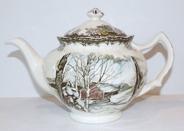 Lovely Vintage Johnson Brothers England The Friendly Village Sugar Maples Teapot - £69.63 GBP