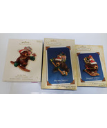 Hallmark Keepsake Ornaments Lot of 3 Nick Christopher Bear Mouse Hockey ... - $24.75