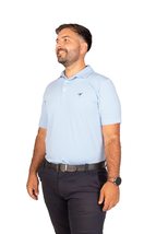 American Fit Polo Performance Ocean Breeze for Men Golf Made in Peru (as... - $29.10