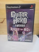 PlayStation 2 Guitar Hero Encore Rocks The 80s With Manual And Poster PS2 - £14.18 GBP