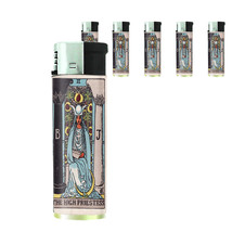 Tarot Card D3 Lighters Set of 5 Electronic Refillable II The High Priest... - £12.62 GBP