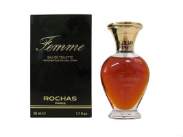 FEMME by ROCHAS Perfume Women 1.7 oz/50 ml EDT Spray Vintage Version Dam... - $44.95