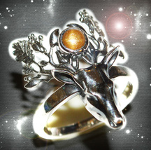HAUNTED RING WHITE STAG OF BLESSINGS & GIFTS HIGHEST LIGHT COLLECTION MAGICK - £9,544.90 GBP