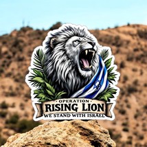 Operation Rising Lion We Stand with Israel Window Sticker  Israel suppor... - $4.21+