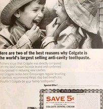 1965 Colgate Dental Cream Toothpaste Advertisement Dental Health Coupon ... - $562.94 MXN